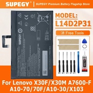 100% New Original Battery L14D2P31  For lenovo  X30F/X30M A7600-F A10-70/70  A10-30/X103Battery + Fr