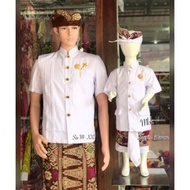 Promo Ready Set Pakaian Tradisional / Jas Busana Adat Bali Pria Kemeja