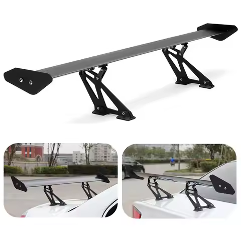 2019 Car Racing Spoiler Universal for Hatchback Auto 135cm GT Aluminum Rear Trunk Wing Spoilers For 