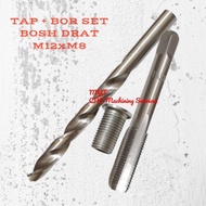 MATA Boss Tap Drill Bit Set Socket ThreadBOSH, Bolt Thread, Key 12. m12xm8