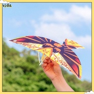 VJDA 10PCS พลาสติกทำจากพลาสติก ของเล่นนกบิน ขับเคลื่อนด้วยยางรัด สีแบบสุ่ม ของเล่นเด็กตลก ของขวัญของเล่นของเล่น ว่าวนกบิน กิจกรรมกลางแจ้งกลางแจ้ง