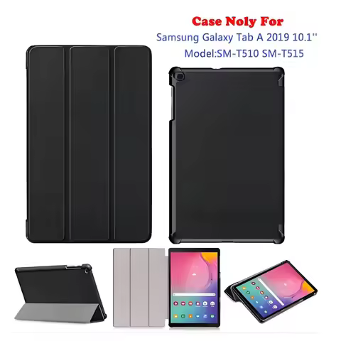 Slim Case for Galaxy Tab A 10.1 2019 Model T510 T515, Lightweight Stand Case Shell Cover for 10.1 In
