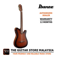 Ibanez FRH10N-BSF Thinline Nylon Acoustic-Electric Guitar - Brown Sunburst Flat