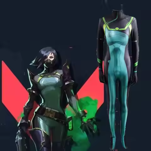 Halloween Deluxe Viper Cosplay Game Valorant Character Costume Zentai Bodysuit For Women Adults Jump