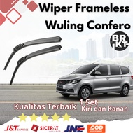 Wiper Frameless Wuling Confero / Wiper Mobil Wuling Confero 1 Set Kiri dan Kanan / Wiper Tanpa Rangk