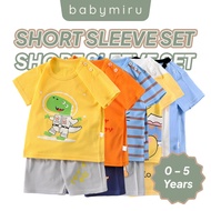 BABYMIRU Baju Budak Lelaki Perempuan Baju Baby Boy Girl Newborn Baju Baby Newborn Baby Clothing Set