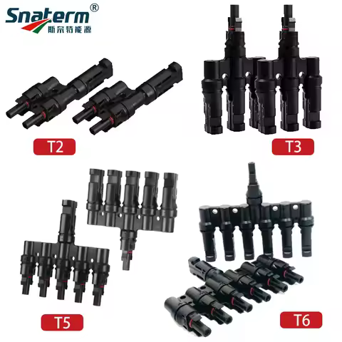 2T 3T 4T 5T 6T Branch Solar connectors Multi T Branch solar Connector for solar panel parallel conne
