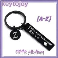 [Drive safe] Keychain 26 Letters Keychain for Boyfriend Couple Husband Dad Birthday Valentines