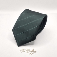 HIJAU Long tie longtie premium adult men's medium size 3 inch equivalent to 7.5cm wide green emerald