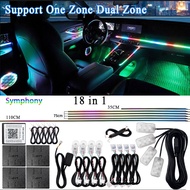 18/22 in 1 Led Acrylic Car Ambient Light APP Blue Control RGB 64 213 Color Symphony Acrylic One Zone
