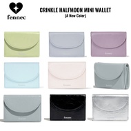 [Fennec] CRINKLE HALFMOON MINI WALLET - Crinkled cowhide leather(8color)