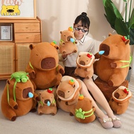 AIXINI Capybara Plush Toy Bread Flowers Turtle Capybara Plush Doll Birthday Gift Christmas Gift for Kids