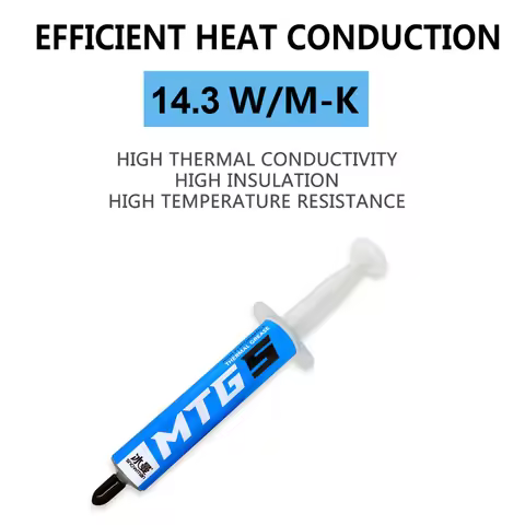 5/10g MTG5/MTG10 Thermal Conductive Grease Paste Cooler Cooling Fan Silicone Plaster Heat Sink Compo