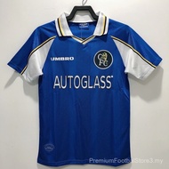 【Retro SSS+】97-99 Chelsea Home Retro High-Quality Short-Sleeve Football Shirt