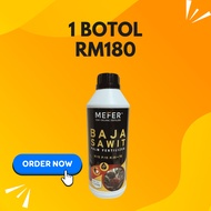 MEFER Baja Organik Besarkan Buah Sawit 1 Liter  2-5 Ekar 100% Organik Sembur Di Daun & Akar Buatan M