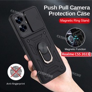 Hot Realme C67 C55 2023 Shockproof Armor Casing For Realme C55 C 55 RealmeC55 NFC 55C 2023  Car Magn