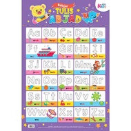 Poster Belajar Tulis Abjad#carta#menulis#abjad#kanak-kanak
