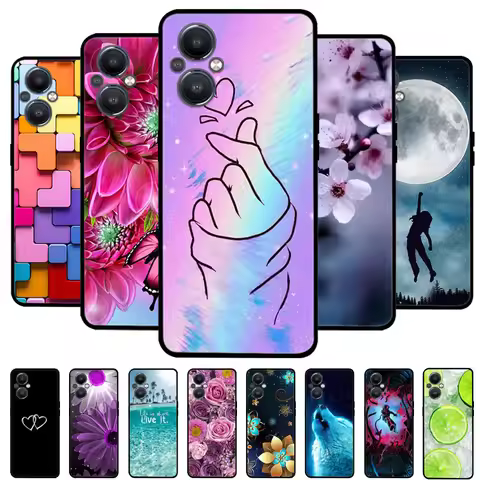 For OPPO Reno 7 Lite 5G Case Reno7 Z 5G 7z Black Cover Lion Wolf Silicone Soft Back Cases For OPPO R
