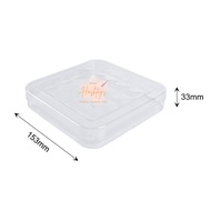 Ready Stock FF2702 *36pcs/CTN Square Plastic Container Bekas Kuih Cookies Box Chocolate Container Fo