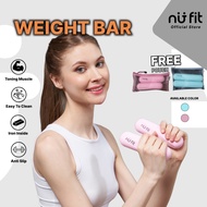 Nu Fit - Weight Bar Premium 2 kg 1 Kg Dumbbell Sillicone Barbell Mini Silicon Non Slip Dumbbell Barb