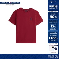 Tommy Hilfiger เสื้อยืด ผู้ชาย รุ่น MW0MW42854 XJS - สีแดง ทรง Regular