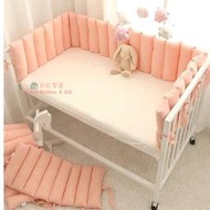 韓式水洗棉 舒適親膚 嬰兒防撞床圍欄床圍 圓床 橢圓床 stokke 嬰兒造型床圍 LEANDER