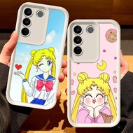 G-62 Sailor Moon Casing for VIVO Y200e V27 V27E Y29 Pro Black and white