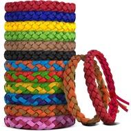 Mosquito Repellent Bracelets, DEET-Free, Individually Wrapped PU Leather Insect & Bug Repellent Wris