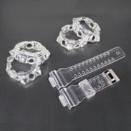 Transparent Color Watchband for GA-700 / 710 / 735 Strap and Bezel Waterproof Watch Band