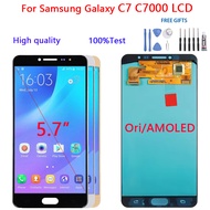 AMOLED 5.7'' For Samsung Galaxy C7 C7000 LCD Display Screen replacement Samsung C7 Display C7000 LCD