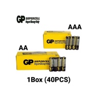 100% ORIGINAL GP Supercell Super Heavy Duty Battery AA/AAA (1 Box: 40pcs)