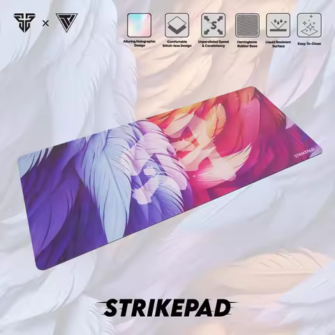 FANTECH Strikepad MST491 MST901 Gaming Mousepad Alluring Holographle Design Waterproof No Edge Stitc