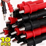 Multimeter Push on Clip Insulated Crocodile Clamp for Electrical Test Probes Multimeter Tester Probe
