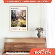 Wall paintings, Oil Paint, Hong Kong Wall Art, Hong Kong Poster, Hong Kong Photo, Hong Kong Wall Dec