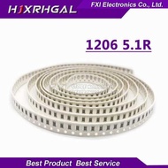 100pcs 1206 5R1 SMD Resistor 5.1R 5.1ohm Chip Resistor 0.25W 1/4W new original