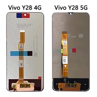 XD คุณภาพสูงสำหรับ Vivo Y28 5G อะไหล่จอแสดงผล LCD แผงหน้าจอสัมผัสดิจิไทเซอร์สำหรับ Vivo Y28 4G V2352