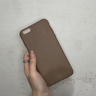 iPhone 6s+棕色素色二手手機殼