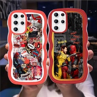 S-52 Deadpool Casing for Samsung S22 S25 S21 S20 Plus Ultra FE transparent TPU