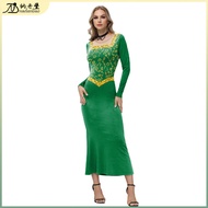 Halloween Shrek Fiona Princess Costume with Green Long Skirt