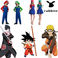 Rabbite Halloween Costume for Kids Girl Cosplay Super Mario Luigi Bros Naruto Costume for Kids Boys Akatsuki Cloak Dragon Ball Z Suits Son Goku Costumes Christmas Costume