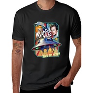 The Invaders Design, Relaxed Fit Casual Shirt For Attire, Machine Washable, Themed Parties 50s Style