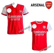 (NEW SEASON) ARSENAL MEN WOMEN UNISEX FOOTBALL CLUB HOME JERSEY LOGO SULAM EMBROIDERED LOGO 2021/202