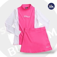 ชุดกีฬากอล์ฟผู้หญิงแขนยาว คละสี กระโปรงมีซับใน เนื้อผ้าใส่สบาย ระบายอากาศได้ดี พร้อมจัดส่ง
