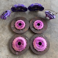 Brembo 6 Pot Front Rear 4 Pot Brake Calipers with Disk from Toyota Mark X Zio Halfcut Japanle