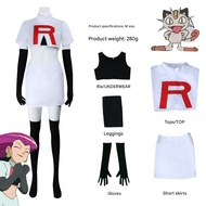 Pokémon cosplay costumes, including Jessie, Kojiro, and Ash, for anime convention stage performances