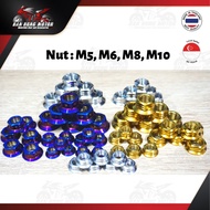 🇸🇬 Bolt Nut Titanium Screw Nut M5,M6,M8,M10 High Quality Made In Thailand