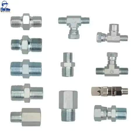 Wetool Airless Spray Gun 1/4" 3/8" 1/2" Fitting High Pressure Pipe Spray Gun Tee Union Conversion He