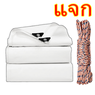 🎁ส่งเชือก🎁ผ้าใบกันน้ำ(มีตาไก่) PVCผ้าใบ สงแดดกันน้ำ100% ผ้าใบใส พลาสติกใส ผ้าใบกันฝน PE ผ้ากันแดดกัน