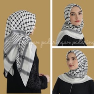 Turkish hijab | Palestinian rectangular hijab with turban motif | Turban motif hijab | Turban motif 