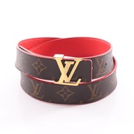 【二手】LOUIS VUITTONCeinture Initial 腰帶，金色五金，雙面可用，M9498，皮革腰帶，女士，二手 B